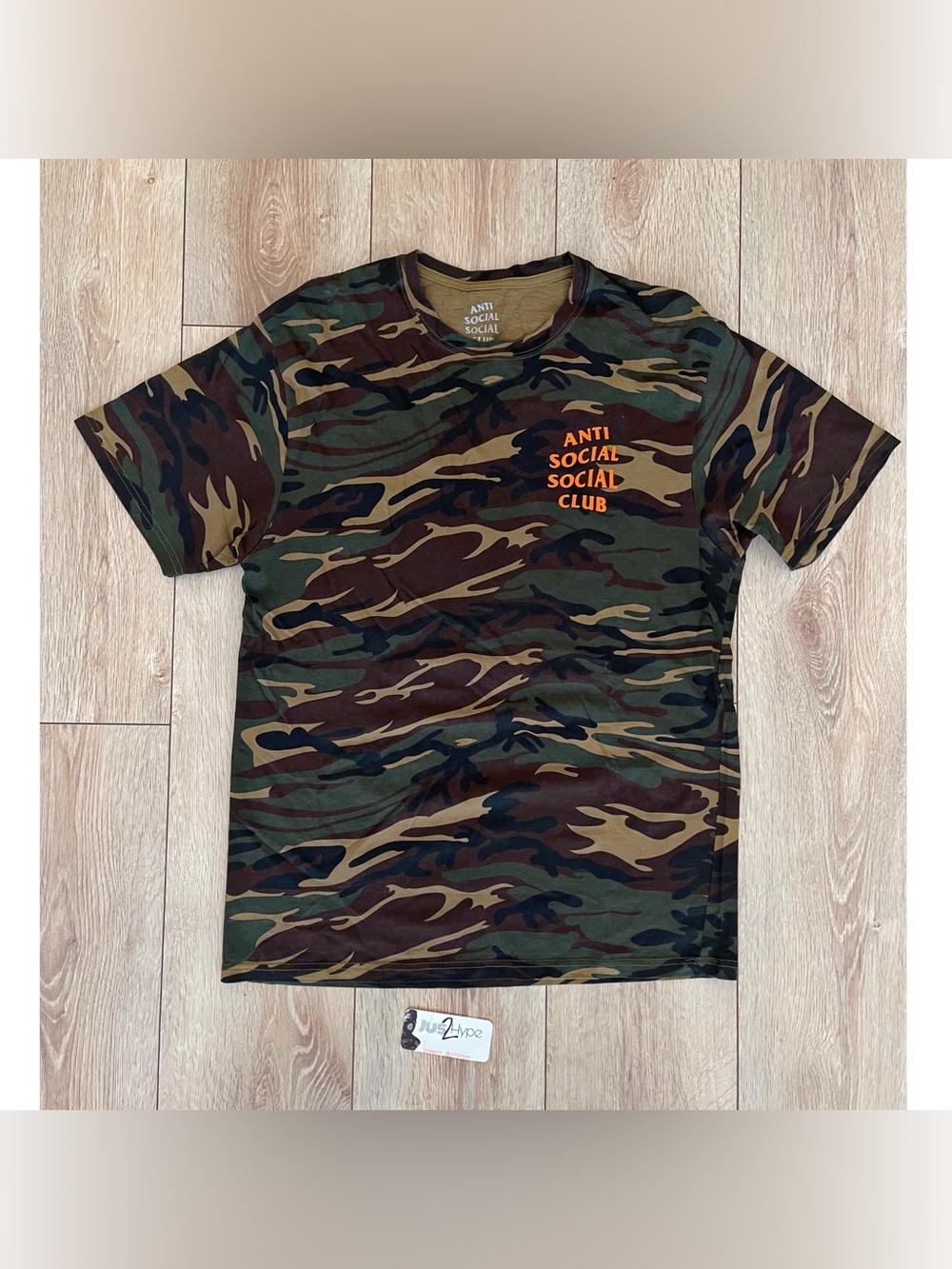 Anti Social Social Club Men's Camo Graphic Tee - Green/Brown (USED)